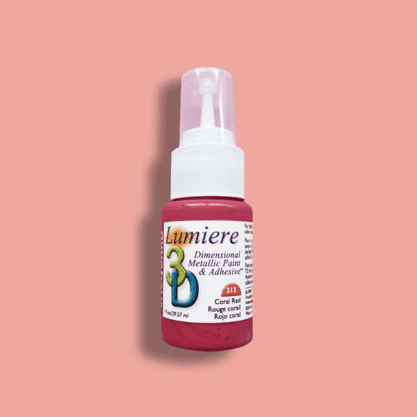 Lumiere 3D metallic paint 29.5ml - Coral Red