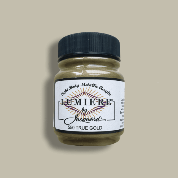 Textile paint Acryl – Lumiere Metallic Jacquard (66ml) - True Gold
