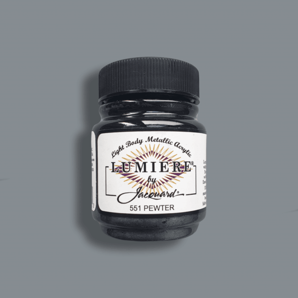 Textile paint Acryl – Lumiere Metallic Jacquard (66ml) - Pewter
