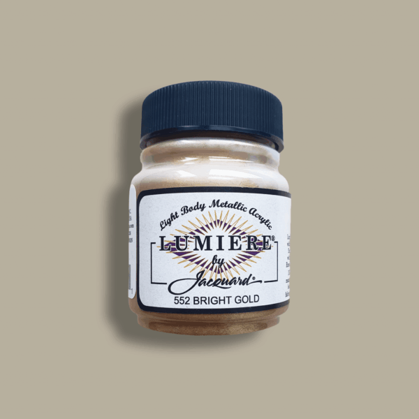 Textielverf Acryl – Lumiere Metallic Jacquard (66ml) - Bright Gold