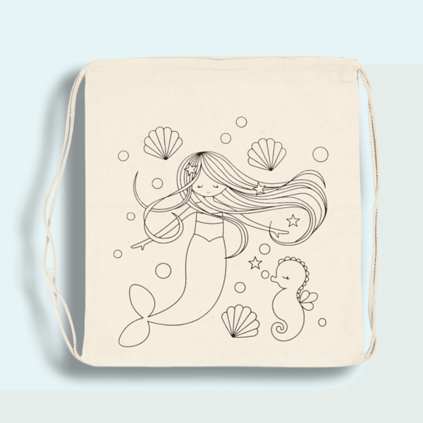 Cotton Backpack Mermaid