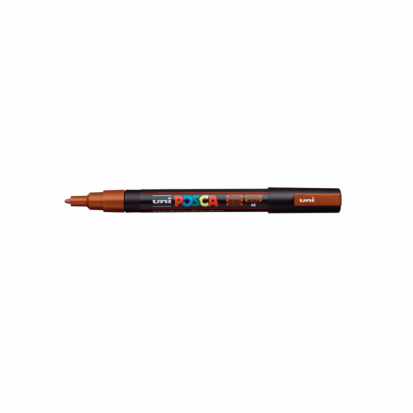 Uni Posca verfmarker PC-3M fijne punt – Losse stift - Bronze (nr. 42)