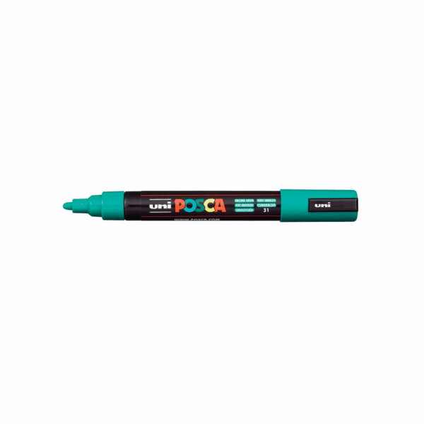Uni Posca verfmarker PC-5M Medium punt – Losse stift - Emerald Green (nr. 31)