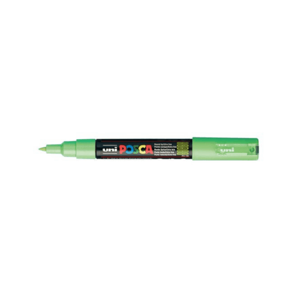 Uni Posca verfmarker PC-1MC extra fijne punt – Losse stift - Light Green (nr. 5)