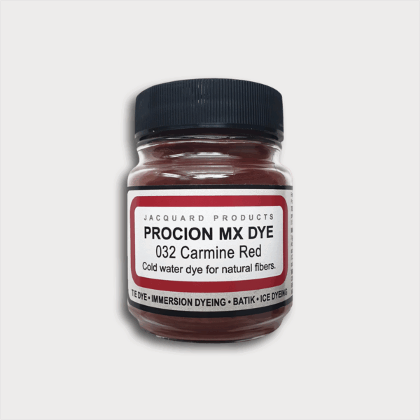 Procion MX textielverf 032 Carmine Red – verfpoeder voor katoen en andere natuurlijke vezels