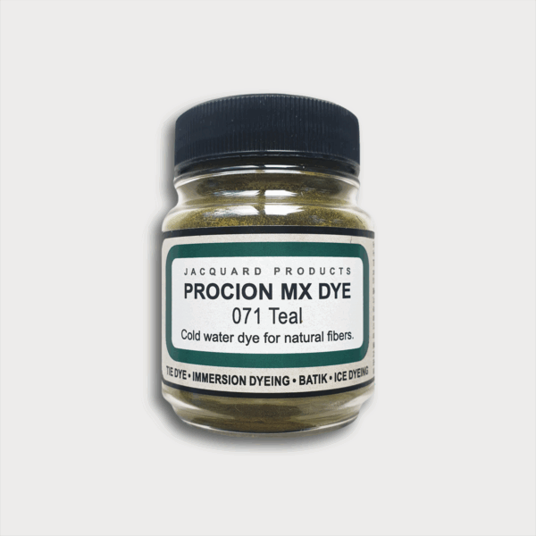 Procion MX textielverf 071 Teal – verfpoeder voor katoen en andere natuurlijke vezels