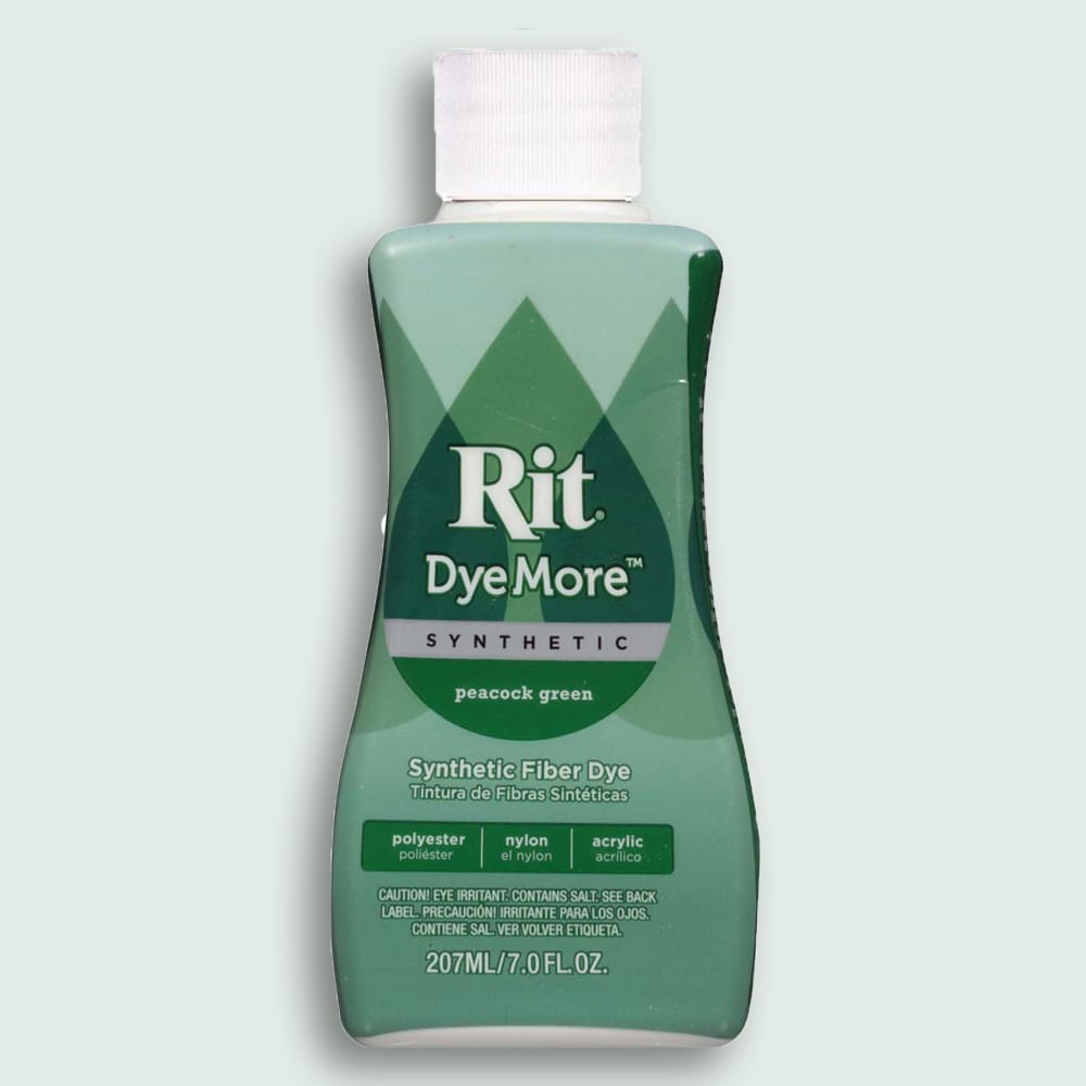 Rit DyeMore Peacock Green textile dye for synthetic fabrics