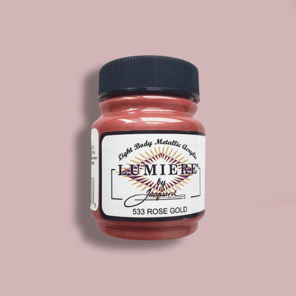 Textile paint Acryl – Lumiere Metallic Jacquard (66ml) - Rose Gold