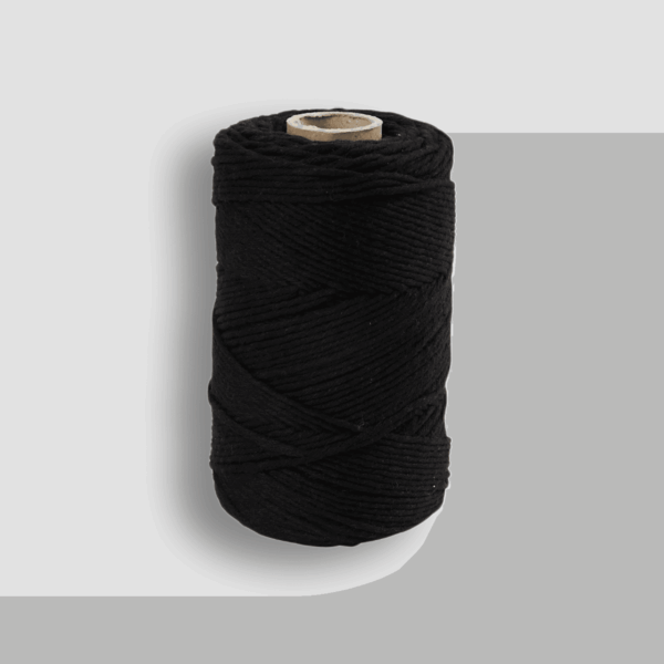 Macrame cord 2mm - Black