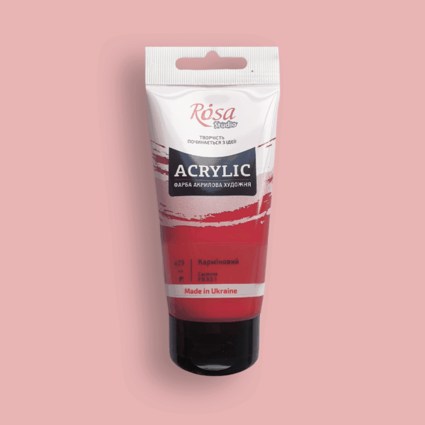 Rosa Studio Acrylverf 75ml - Karmijnrood