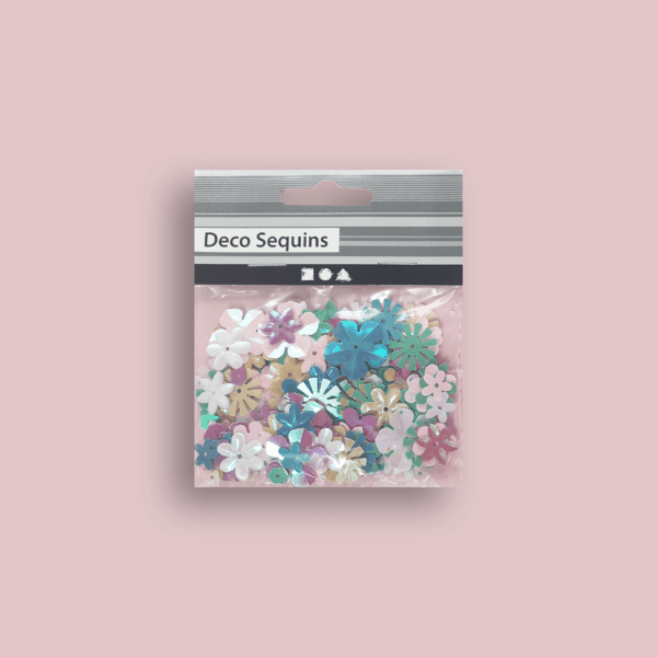 Pailletten mix 10 gram 5-20 mm Pastel Kleuren