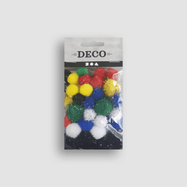 Pompoms 15 en 20 mm Diverse Kleuren