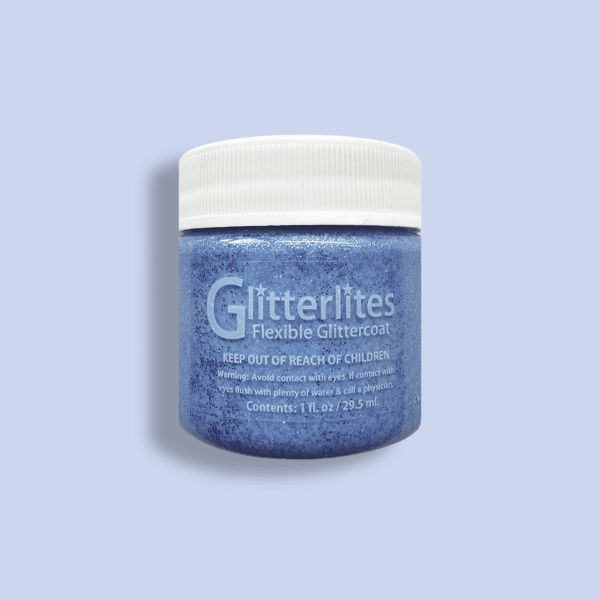 Leather paint Angelus Glitterlites - Baby Blues