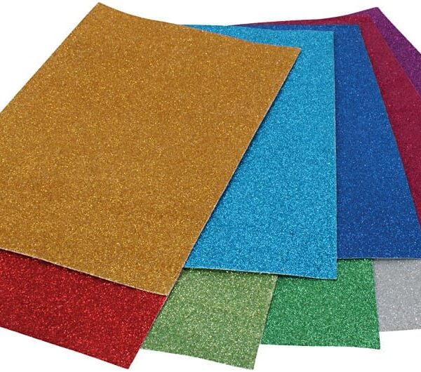 Glitterkarton 10 vellen A4