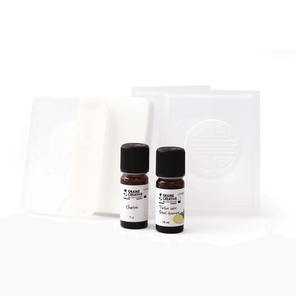 DIY set - Soap making with charcoal Graine Creative - Image 2