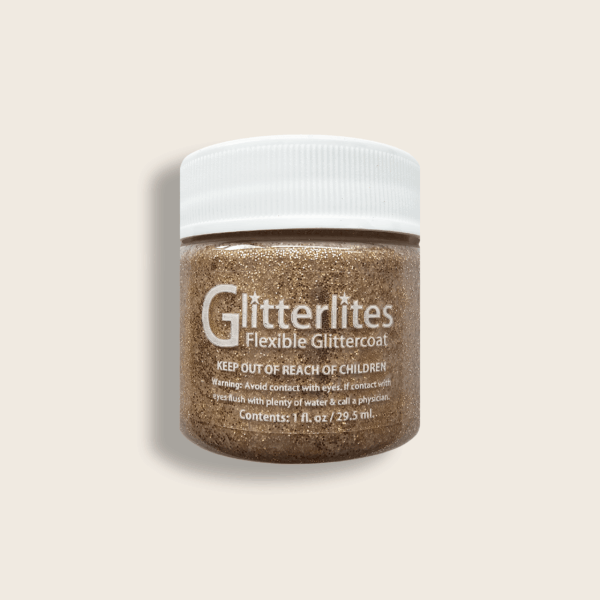 Leather paint Angelus Glitterlites - Desert Gold