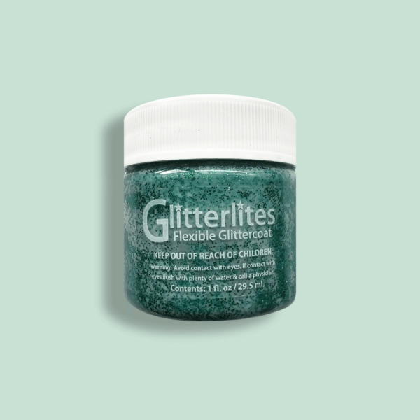 Leather paint Angelus Glitterlites - Emerald