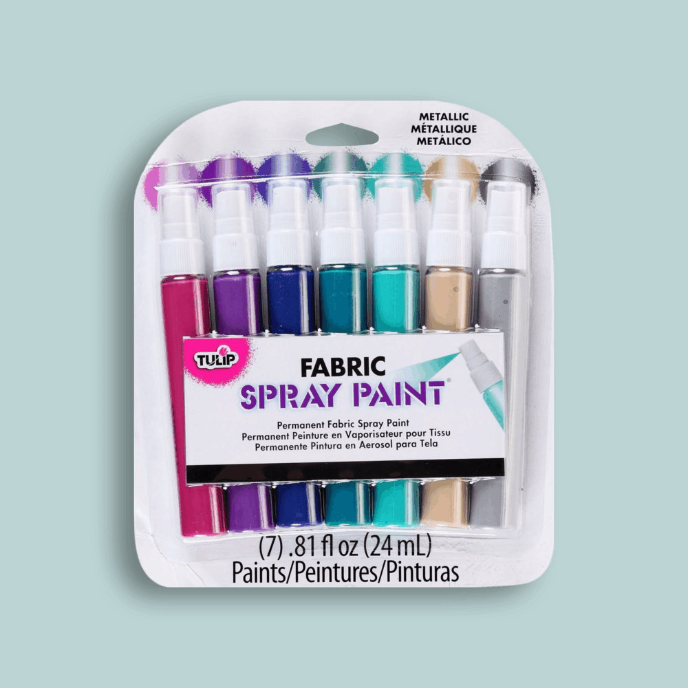 Tulip textielverf spray set metallic