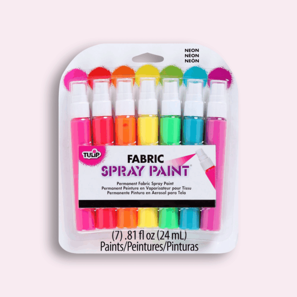 Tulip textile paint spray set neon