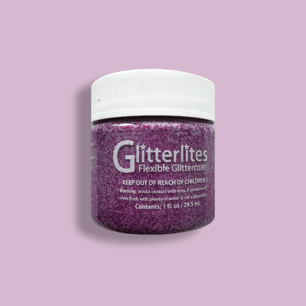 Leather paint Angelus Glitterlites - Razzberry