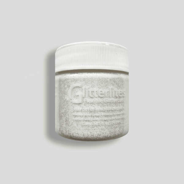Leather paint Angelus Glitterlites - White Sugar