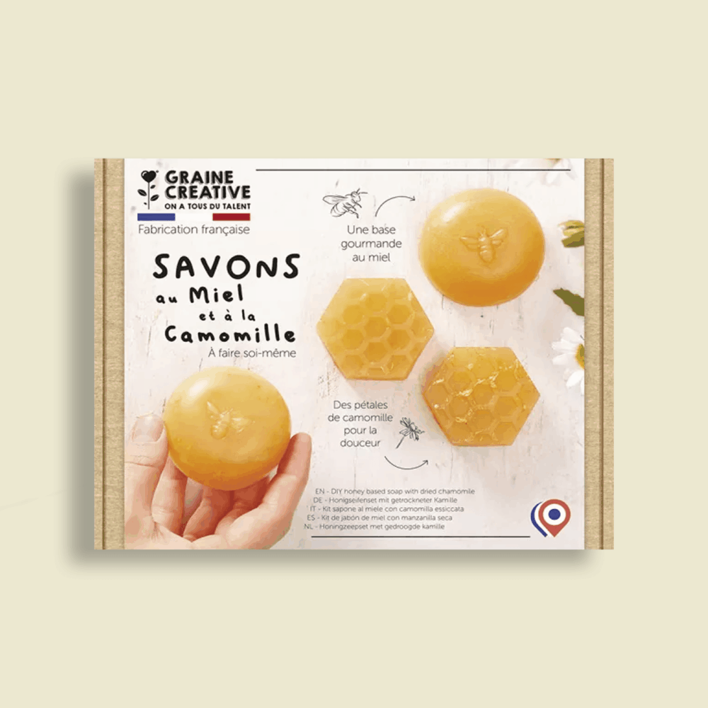 DIY kit - Making honey soap with dried chamomile Graine Creative