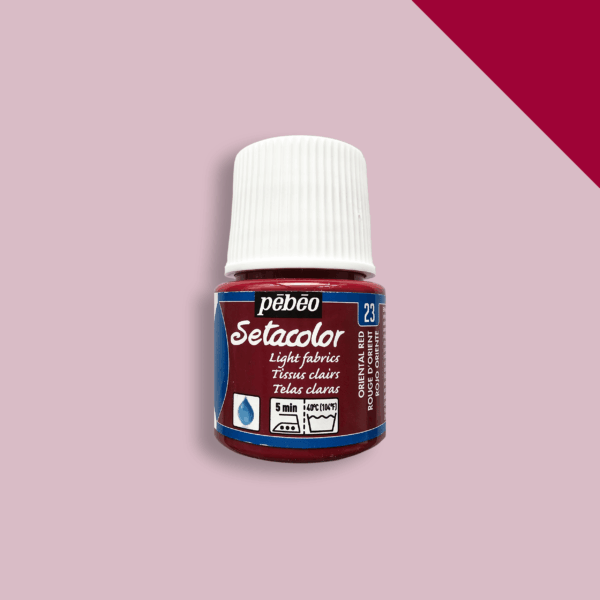 Textielverf Pebeo Setacolor Light fabrics (45ml) - Oriental Red