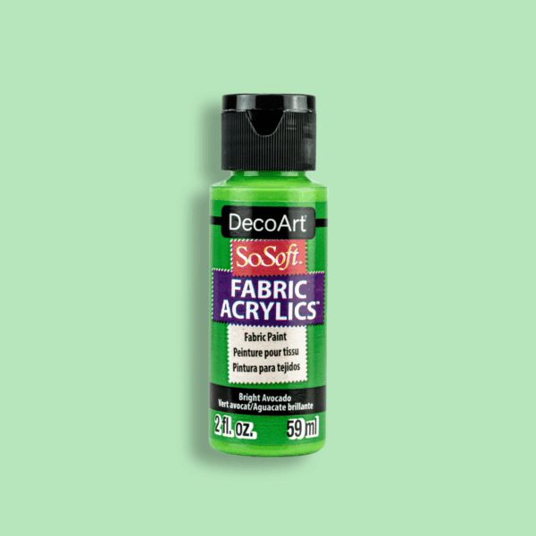 Textile Paint SoSoft Acrylic Fabric DecoArt (59ml) - Bright Avocado