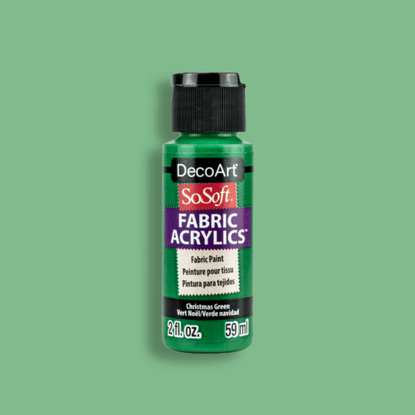 Textile Paint SoSoft Acrylic Fabric DecoArt (59ml) - Christmas Green