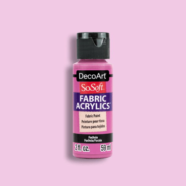 Textile Paint SoSoft Acrylic Fabric DecoArt (59ml) - Fuchsia
