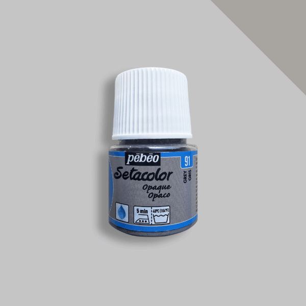 Textile Paint Setacolor Opaque Pebeo 45ml - Grey