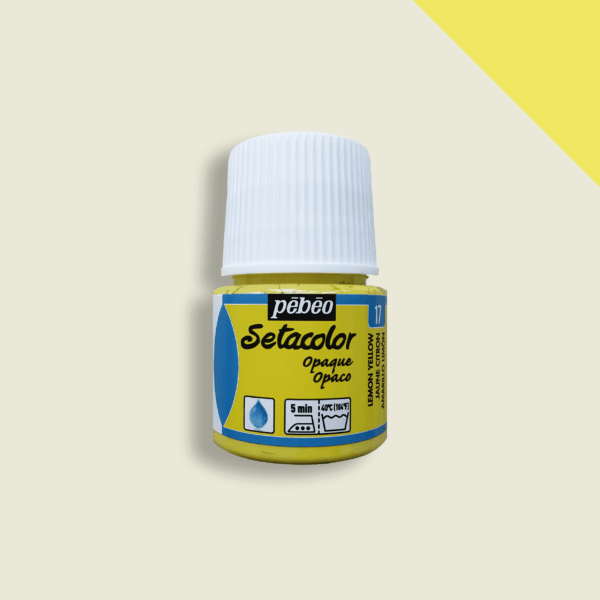 Textile Paint Setacolor Opaque Pebeo 45ml - Lemon Yellow
