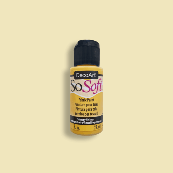 Textielverf SoSoft Acryl Fabric DecoArt (29,6ml) - Primary Yellow
