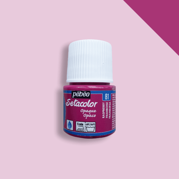 Textile Paint Setacolor Opaque Pebeo 45ml - Raspberry