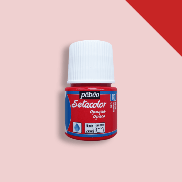 Textile Paint Setacolor Opaque Pebeo 45ml - Red