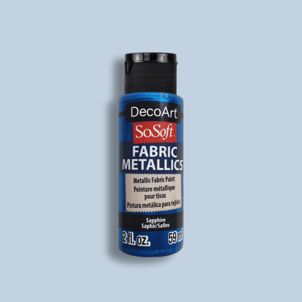 Textielverf SoSoft Fabric Metallics DecoArt (59ml) - Sapphire