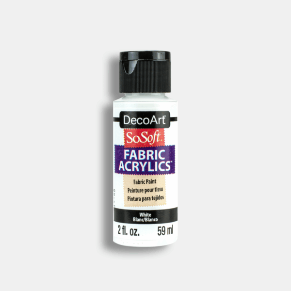 Textile Paint SoSoft Acrylic Fabric DecoArt (59ml) - White
