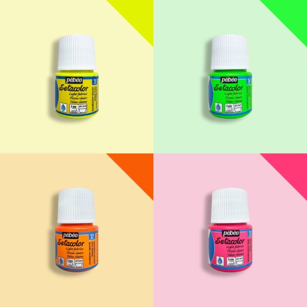 Textielverf Pebeo Setacolor Light Fabrics Fluorescerend (45ml)