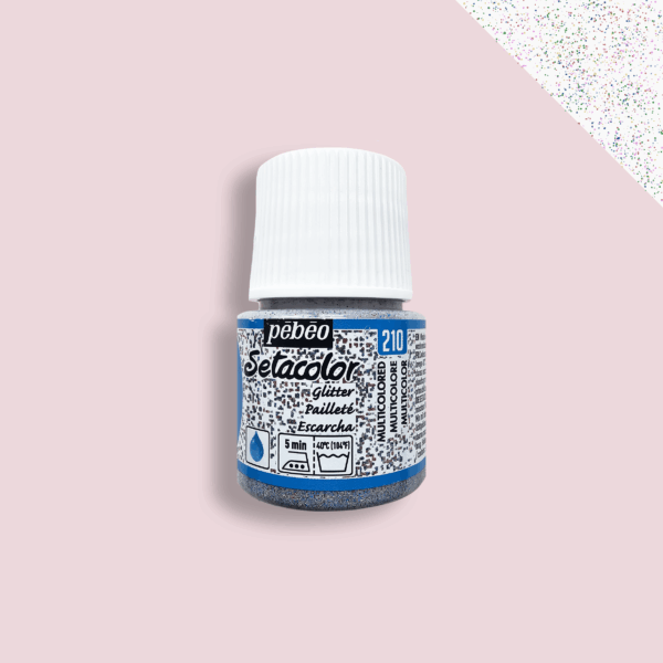 Textile paint Setacolor Glitter Pebeo 45ml - Multicolored