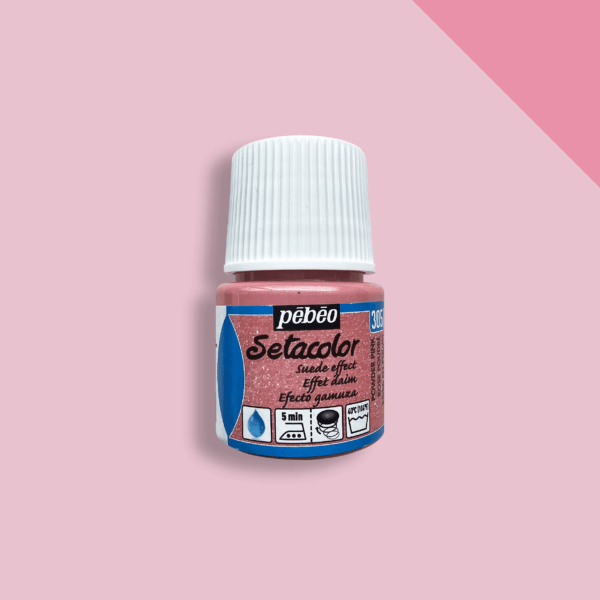 Textile paint Pebeo Setacolor Suede Effect (45ml) - Powder Pink
