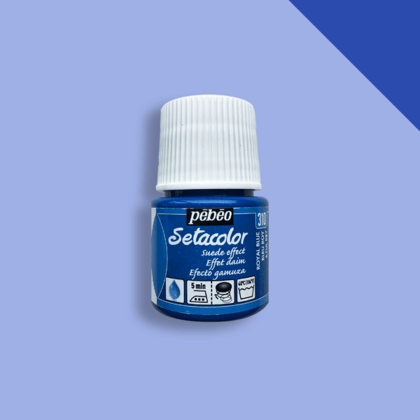 Textile paint Pebeo Setacolor Suede Effect (45ml) - Royal Blue