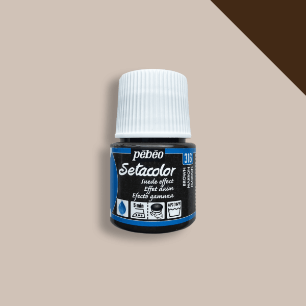 Textile paint Pebeo Setacolor Suede Effect (45ml) - Brown