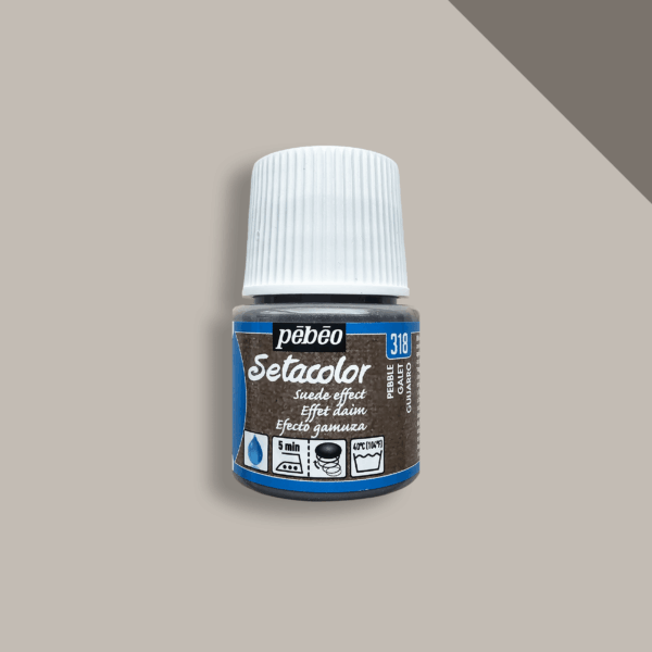 Textile paint Pebeo Setacolor Suede Effect (45ml) - Pebble