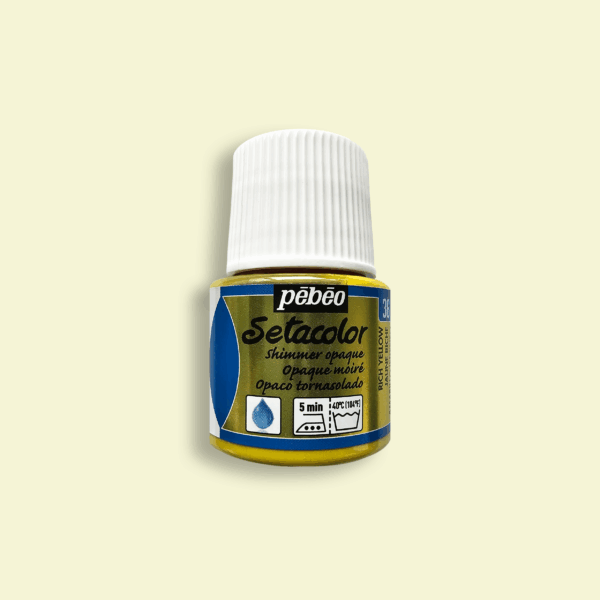 Textielverf Pebeo Setacolor Shimmer Opaque (45ml) - Rich Yellow