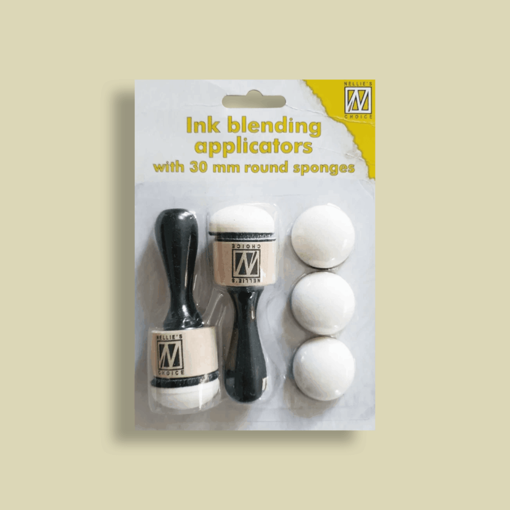 Ink blending applicators met 30mm ronde sponsjes - Nellie's Choice