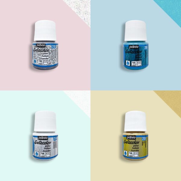 Textile paint Setacolor Glitter Pebeo 45ml