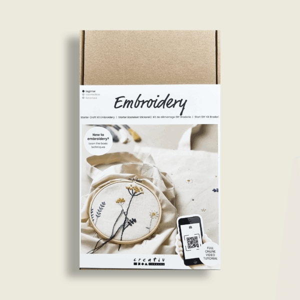 Starter Hobbyset Borduren Tote bags met bloemen patroon