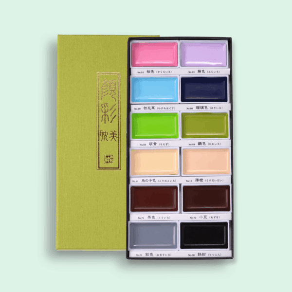 Aquarelverf Gansai Tambi 12 new colors set