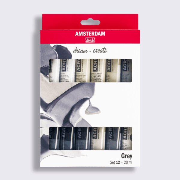 Amsterdam Acrylverf Grey Set 12 x 20ml