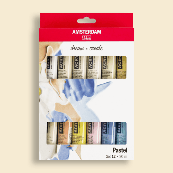 Amsterdam Acrylverf Pastel Set 12 x 20ml